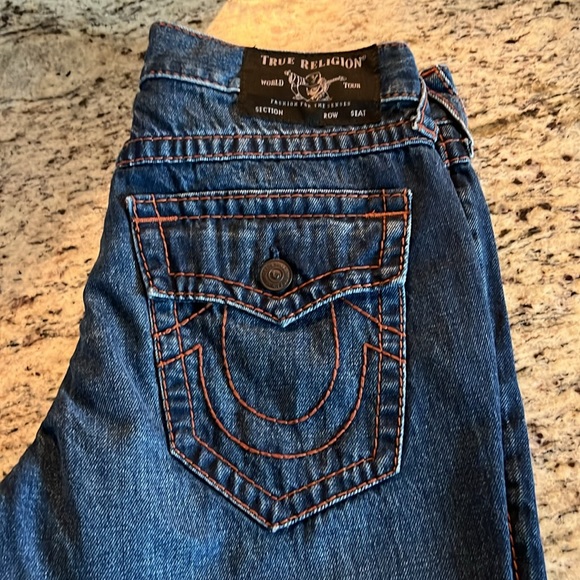 NWOT π TRUE RELIGION RICKY SUPER T STITCH RELAXED STRAIGHT MENS DARK WASH 31 - Picture 14 of 14